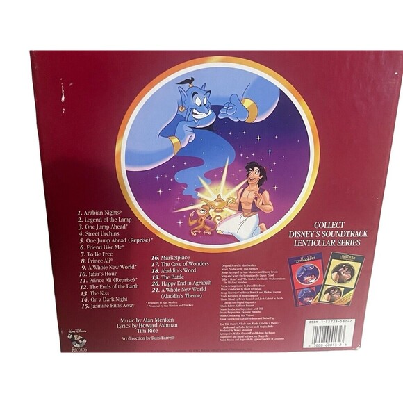 1992 Disney ALADDIN Soundtrack CD Collector's Series ~ Lenticular Art - Picture 14 of 15